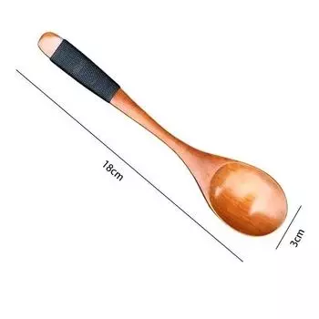 Деревянные ложки Большая ложка с длинной ручкой Ложка для риса и супа Деревянная ложка-дуршлаг с длинной ручкой Скиммер Совок Деревянная кухонная утварь для приготовления пищи чёрный