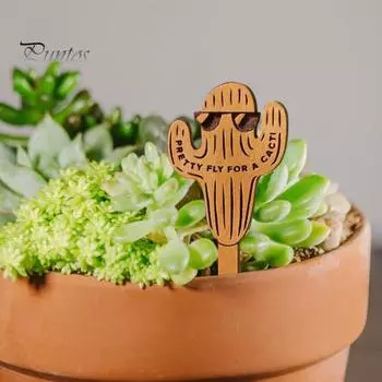 Деревянные маркеры для растений Подставки для растений Этикетки с именами Теги для садовых растений Палочки Вставка для весенних растений Знак для сочной зелени Растения в горшках A