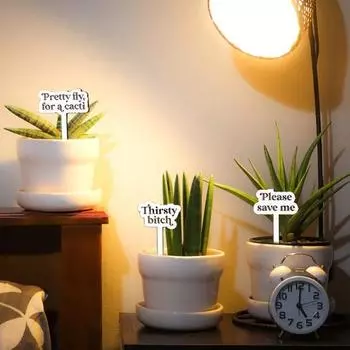 Деревянные маркеры для растений, садовые этикетки Т-образной формы, многоразовые бирки для растений, колышки для овощей, цветов, комнатных и уличных растений в горшках 10pcs