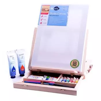 Деревянные мольберты для рисования, детские ящики для рисования, переносные настольные принадлежности для ноутбуков, чемоданы, принадлежности для рисования, художественные принадлежности