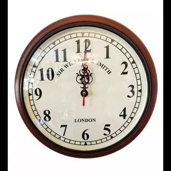 Деревянные настенные часы, антикварные, уникальный стиль, декоративные настенные часы, 12 ДЮЙМОВ M коричневый