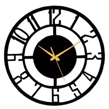 Деревянные настенные часы для гостиной, спальни, офиса, кухни, дома и прихожей, антикварные, большого размера, современные настенные часы для домашнего декора (Диаметр 30 см)