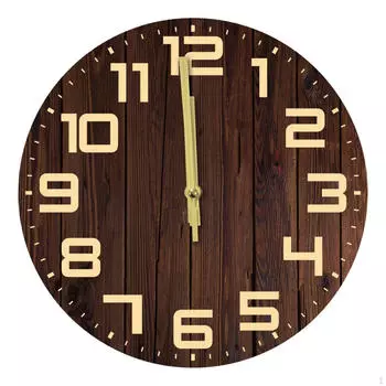 Деревянные настенные часы маленькие бесшумные модные креативные круглые часы без звука для кухни в помещении