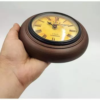 Деревянные настенные часы Мини коллекционные настенные часы в викторианском стиле настенные декоративные 5 коричневые часы