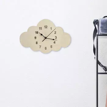 Деревянные настенные часы Симпатичное украшение Mute Country Minimalist для столовой
