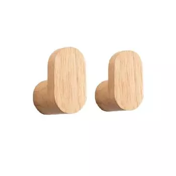 Деревянные настенные крючки для шляп, полотенец и халатов