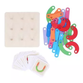 Деревянные обучающие блоки для укладки, игрушки для детей, сортировка по форме и цвету, доска для занятий, головоломка