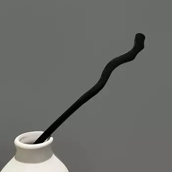 Деревянные палочки для волос в китайском стиле для женщин, девушек, винтажные, зеленые, бамбуковые, с кисточкой в виде луны, заколка, головной убор для ханьфу, ювелирные украшения, аксессуары для волос