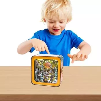Деревянные пазлы 3D ночник деревянный арт ночник DIY ремесла домашний декор стола подарки на день рождения Рождество День благодарения свадьба