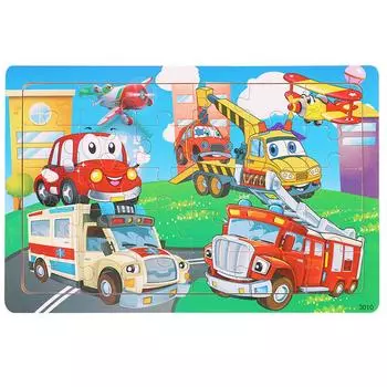 Деревянные пазлы для детей в возрасте от 3 до 5 лет, красочные деревянные пазлы из 30 предметов