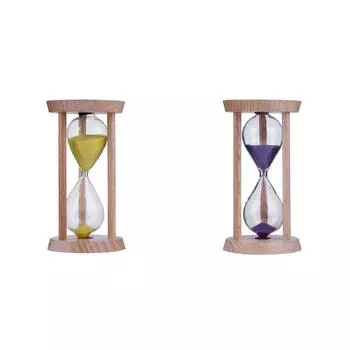 Деревянные песочные часы 3 минуты песочные часы песочные часы таймер для чистки зубов(желтый)