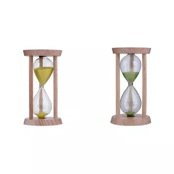 Деревянные песочные часы 3 минуты песочные часы песочные часы таймер для чистки зубов(желтый)