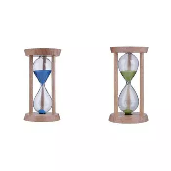 Деревянные песочные часы на 3 минуты песочные часы детский таймер для чистки зубов(синий)