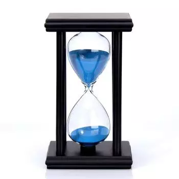 Деревянные песочные часы-таймер 45/60 минут, песочные часы, школьная кухня, домашний декор 45 Minutes чёрный/синий
