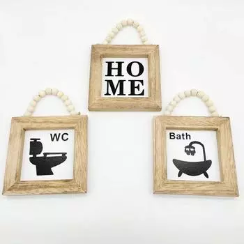 Деревянные поделки, подвеска для дома, настенные украшения, настенная подвеска для кухни, столовой, фоновая стена для дома, деревянная вывеска, украшение на стену
