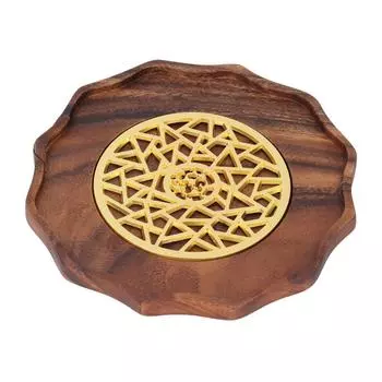 Деревянные подставки под чай Многофункциональный поднос для сервировки чая из орехового дерева ручной работы для домашней чайной церемонии