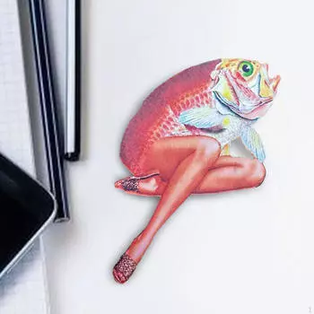 Деревянные подвески в виде рыбьего человека, декоративные аксессуары для одежды, украшения дома, подвески, принадлежности для