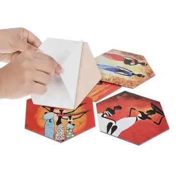 Деревянные предметы декора для дома и стен | Набор из 5 шт.