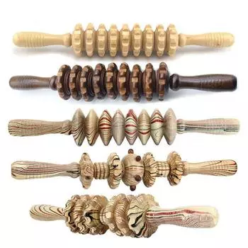 Деревянные роликовые палочки для терапии мышц Массажер для триггерных точек Деревянный ролик для упражнений Инструмент для поддержания здоровья #3