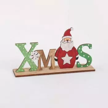 Деревянные сани красочные собранные рождественские украшения Санта-Клаус снеговик олень сани подвеска для рождественской домашней вечеринки украшение