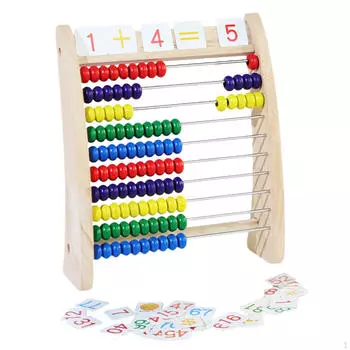 Деревянные счеты, бусины, игрушка, дошкольные игрушки для обучения математике для девочек и мальчиков, подарки