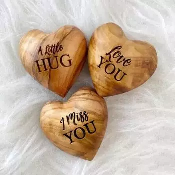 Деревянные сердца ручной работы Деревянные резные сердца Декоративные сердца для украшений Юбилейные поделки Декор на День святого Валентина Свадьба Рождество A2
