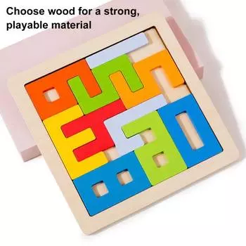 Деревянные строительные блоки с цифрами Экологичные гладкие края без заусенцев Строительные блоки Монтессори-вдохновленные обучающие игрушки для детей A