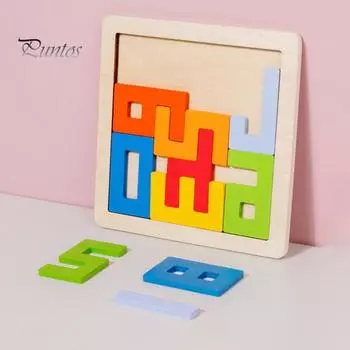 Деревянные строительные блоки с цифрами Экологичные гладкие края без заусенцев Строительные блоки Монтессори-вдохновленные обучающие игрушки для детей A