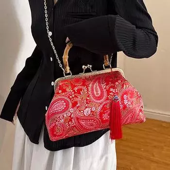 Деревянные сумки для женщин дизайнерские винтажные сумки бахрома сумка через плечо для женщин сумка через плечо с цепочкой