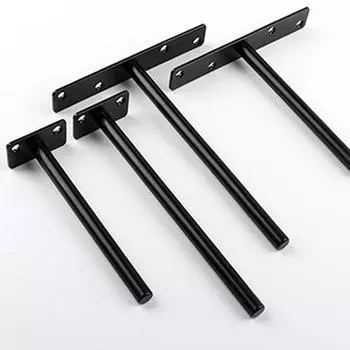 Деревянные сверхпрочные кронштейны Полки Плавающая полка Скрытая премиум-класса 50mm*153mm чёрный