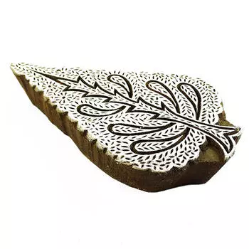 Деревянные текстильные марки ручной работы штамп с коричневым листом блок печати записки 6.2 x 4 Inches