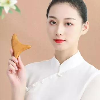 Деревянные триггерные точки, массажные инструменты Гуа Ша, профессиональные лимфодренажные инструменты красный