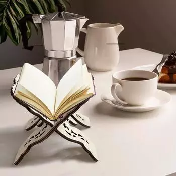 Деревянные украшения Праздничные украшения Украшение стола Поделки с книжной полкой Деревянная резьба Ремесло Книжная полка Подставка для чтения Красно-черная подставка для чтения SJ01