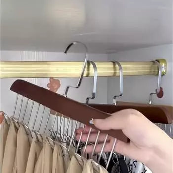 Деревянные вешалки-подвески Многофункциональное нижнее белье Хранение нижнего белья Бытовые общежития Крючки из цельного дерева Сушильные стойки Wave