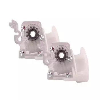 Деревянные жалюзи запасные части механизм наклона наклона 48 мм x 38 мм шестигранник 6 мм 2pcs