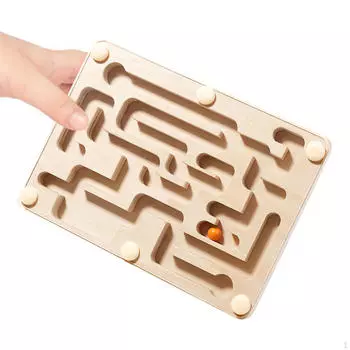 Деревянный баланс-лабиринт, игра для развития интеллекта, веселая головоломка-лабиринт, доска для