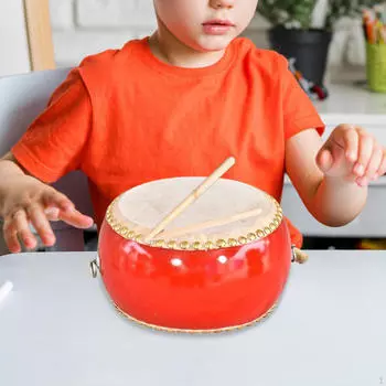 Деревянный барабан с ременной перкуссией для мальчиков, девочек, детей и малышей 6 inch