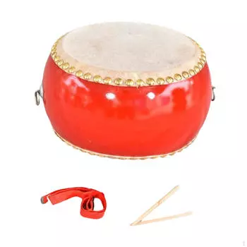 Деревянный барабан с ремешком 2 барабанные палочки китайский для малышей детей 6 inch