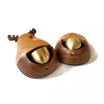 Деревянный беспроводной дверной звонок, колокольчик для торговца, подвесные колокольчики, настенные украшения, дверной звонок из цельного дерева