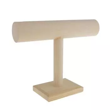 Деревянный браслет с Т-образным стержнем, браслет для часов, ожерелье, ювелирные изделия, ДЕРЖАТЕЛЬ ПОДСТАВКИ