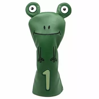 Деревянный чехол для гольфа Frog Технические характеристики Чехол для головы гольфа Комплект чехлов для водителя гольфа Чехол для головы для гибрида Fairway Высококачественная кожа Aliennana Популярный гольф
