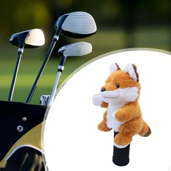 Деревянный чехол для головы клюшки для гольфа, оборудование для открытых полей Fox