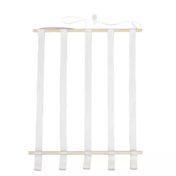 Деревянный держатель для банта из дуба, полиэстер, простой стиль, прочный, долговечный, широко используемый держатель для банта для волос