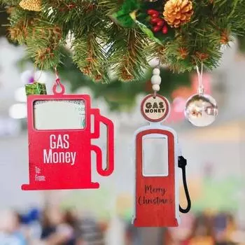 Деревянный держатель для денег на елку, подвесной газовый кошелек для денег, украшение в виде конверта, кулон, праздничный подарок на деревянные деньги B