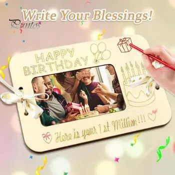 Деревянный держатель для денег Подарочный держатель для денег Держатель для открыток на день рождения Свадьбы Подарочная карта для денег Подарок для любимых B