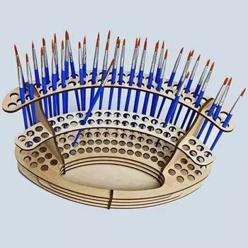Деревянный держатель для карандашей, переносной лоток для акварельных кистей, съемные полки для дома, стойка для хранения масляных ручек