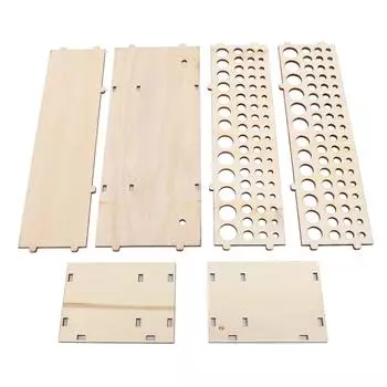 Деревянный держатель для кистей Artist 67 отверстий съемная стойка для кистей органайзер для ручек карандашей Art T