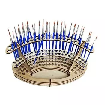 Деревянный держатель для кистей Yousheng, 140 отверстий, органайзер для кистей, подставка для кистей, большая емкость, стойка для ручек и карандашей