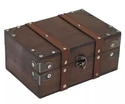 Деревянный держатель для мелких предметов в античном стиле r_planning box, зернистый, ретро, заклепка, декоративный, коричневый