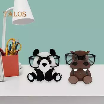 Деревянный держатель для очков в форме тигра, кролика, пингвина, быка, органайзер для очков, подставка для очков, домашний декор Rabbit